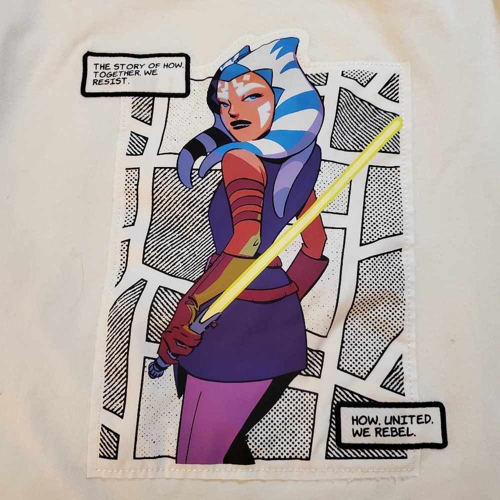 Disney Parks Star Wars Ahsoka‎ Tano Women of the Galaxy Kid's T-Shirt Sz 14